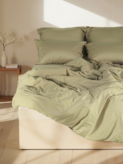 Пододеяльник евро SL Home Modal, 200×220 см, оливковый, модал