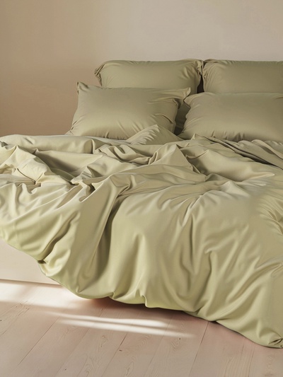 Пододеяльник евро SL Home Modal, 200×220 см, оливковый, модал