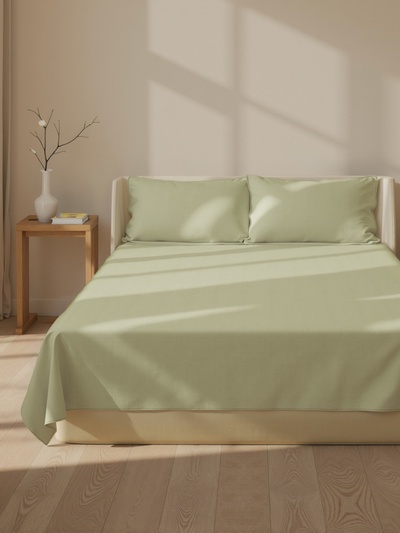 Простыня евро-макси SL Home Modal, 235×280 см, оливковая, модал