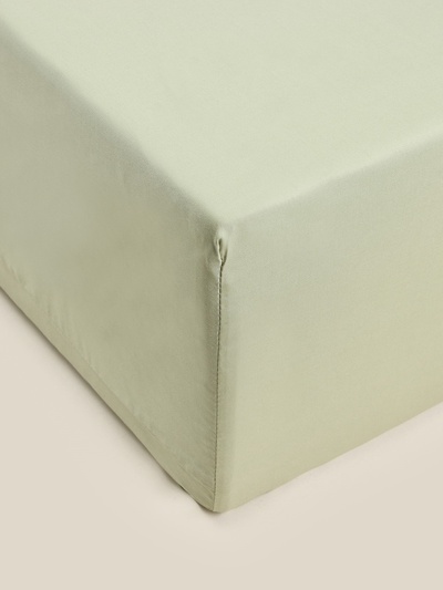 Простыня на резинке евро SL Home Modal, 200×200+30 см, модал, оливковая