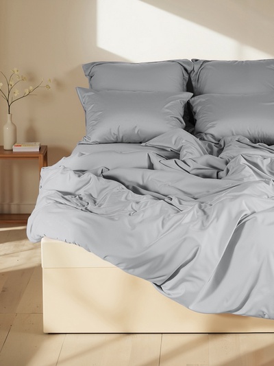 Пододеяльник евро SL Home Modal, 200×220 см, светло-серый, модал