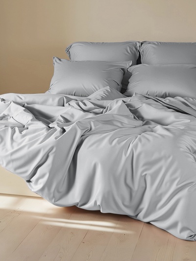 Пододеяльник евро SL Home Modal, 200×220 см, светло-серый, модал