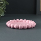 Подставка для мелочей - подсвечник "Бусы" 12х2см, розовый - фото 31459726