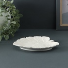 Подставка для мелочей "Монстера" 15х15см,белая - фото 31459754