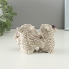 Фигура "Совы читают"  12х7х7см, бежевый - фото 31459805