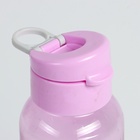 УЦЕНКА Бутылка для воды спортивная «Флорес», 650 мл, 4.7×22×7 см, сиреневая - Фото 3