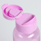 УЦЕНКА Бутылка для воды спортивная «Флорес», 650 мл, 4.7×22×7 см, сиреневая - Фото 4