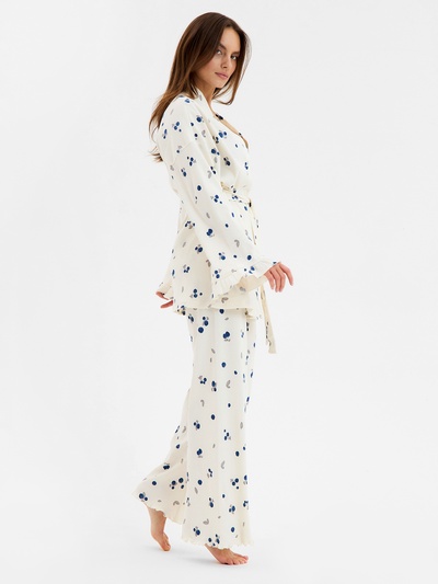 Пижама женская (рубашка, брюки) KAFTAN Blueberry, размер 48-50