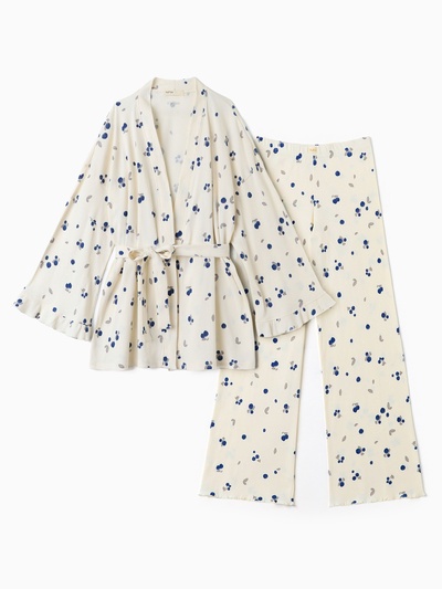 Пижама женская (рубашка, брюки) KAFTAN Blueberry, размер 48-50