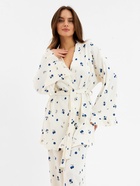 Пижама женская (рубашка и брюки) KAFTAN Blueberry р.52-54 10787207 - фото 13144253