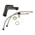 УЦЕНКА Смеситель для раковины ZEIN Z3769, однорычажный, высота излива 10.5 см, графит 10855748