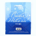 Пакет подарочный новогодний ламинированный «Счастья в Новом году», S 12?15?5.5 см (комплект 4 шт) - фото 63614477