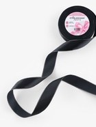 Лента атласная, с серебряным люрексом, 25 мм, 23±1 м, чёрная №39 - Фото 2