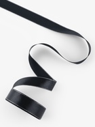 Лента атласная, с серебряным люрексом, 25 мм, 23±1 м, чёрная №39 - Фото 3