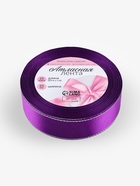 Лента атласная, с серебряным люрексом, 25 мм, 23±1 м, фиолетовая №35 - Фото 5
