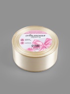 Лента атласная, с золотым люрексом, 40 мм, 23±1 м, светло-бежевая №08 - Фото 5