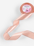 Лента атласная, с серебряным люрексом, 40 мм, 23±1 м, светло-розовая №107 - Фото 2