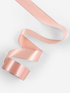 Лента атласная, с серебряным люрексом, 40 мм, 23±1 м, светло-розовая №107 - Фото 3