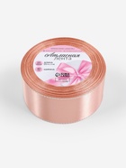 Лента атласная, с серебряным люрексом, 40 мм, 23±1 м, светло-розовая №107 - Фото 5