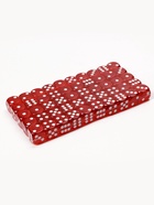 Кубики игральные, 1.6×1.6 см, набор 50 шт., красные - фото 6441524