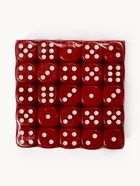 Кубики игральные, 1.6×1.6 см, набор 50 шт., красные - фото 6441534