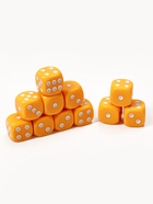 Кубики игральные, 1.6×1.6 см, набор 50 шт., желтые - Фото 1