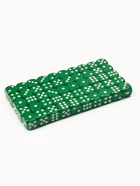 Кубики игральные, 1.4×1.4 см, набор 50 шт., зелёные - фото 6441545