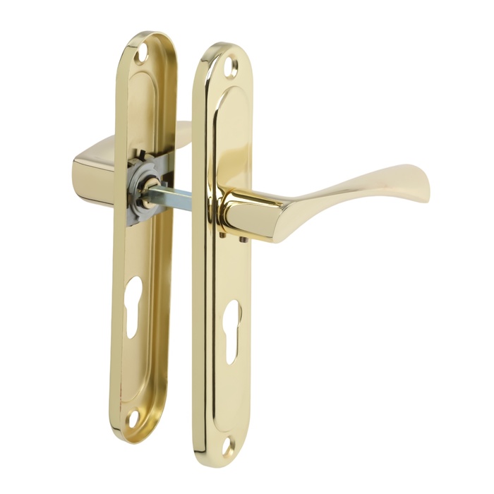 Ручки на планке LOCKLAND 001, м/о 55 мм, цвет золото - Фото 1