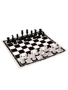 Шахматы классические, 50×50 см, фигуры пластик, поле ПВХ - Фото 1