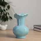 Ваза «Изекил», d=10 см, h=17 см, керамика, голубая - Фото 2