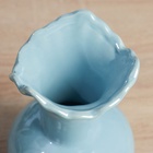 Ваза «Изекил», d=10 см, h=17 см, керамика, голубая - Фото 3