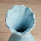 Ваза «Филикс», d=6 см, 22.5×9 см, керамика, голубая - Фото 4