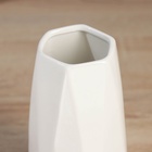 Ваза «Герберт», d=6 см, 18.5×9 см, керамика, белая - фото 30819558