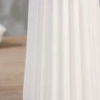 Керамическая ваза для цветов, сухоцветов «Лестер», настольная, d-9 см, 21×11 см, белый - фото 808506901