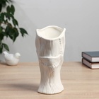 Ваза «Теренс», d=11 см, h=19.5 см, керамика, белая 10697532