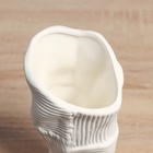 Ваза «Теренс», d=11 см, h=19.5 см, керамика, белая 10697532