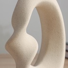 Ваза «Закари», d=3 см, 21×14 см, керамика, бежевая - фото 30819627