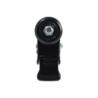 Колесо мебельное ТУНДРА, d=50 мм, поворотное, с футоркой 12х30 мм, с тормозом, черное - фото 808506990