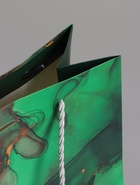 Пакет подарочный ламинированный «Мрамор», зеленый с бантиком, 25×20×12 см  (артикул 10748066)  большой выбор товаров оптом и в розницу по низким ценам с доставкой