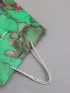 Пакет подарочный ламинированный «Мрамор», зеленый с бантиком, 25×20×12 см  (артикул 10748066)  большой выбор товаров оптом и в розницу по низким ценам с доставкой