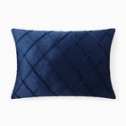 Подушка декоративная «Этель. Соло», размер 30×50 см, велюр, синяя - Фото 1