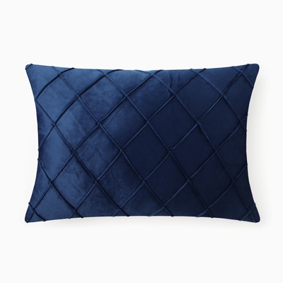 Подушка декоративная «Этель. Соло», размер 30×50 см, велюр, синяя