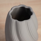 Ваза «Кеннет», 21×9 см, керамика, серая 10697517
