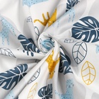 Ткань Сатин «Леопард», голубая, ширина160 см, 100% хлопок, 160 г/м² - Фото 3