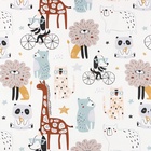 Ткань Сатин «Зоопарк», ширина 160 см, 160 г/м² - Фото 4