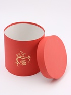 Коробка круглая ""Ты в моём сердце,персиковый 21*21*21см - фото 32287342