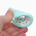 Прорезыватель силиконовый для зубов Крошка Я «Пончик», бирюзовый 10851753