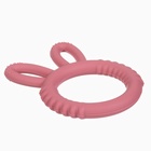 Прорезыватель силиконовый для зубов Крошка Я «Зайка», красный - Фото 5