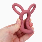 Прорезыватель силиконовый для зубов Крошка Я «Зайка», красный - Фото 3