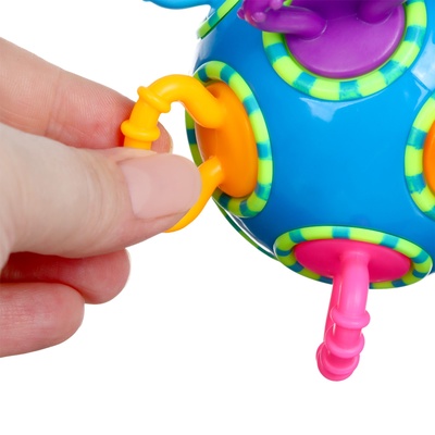 Погремушка «Шар трещотка», синий, Крошка Я